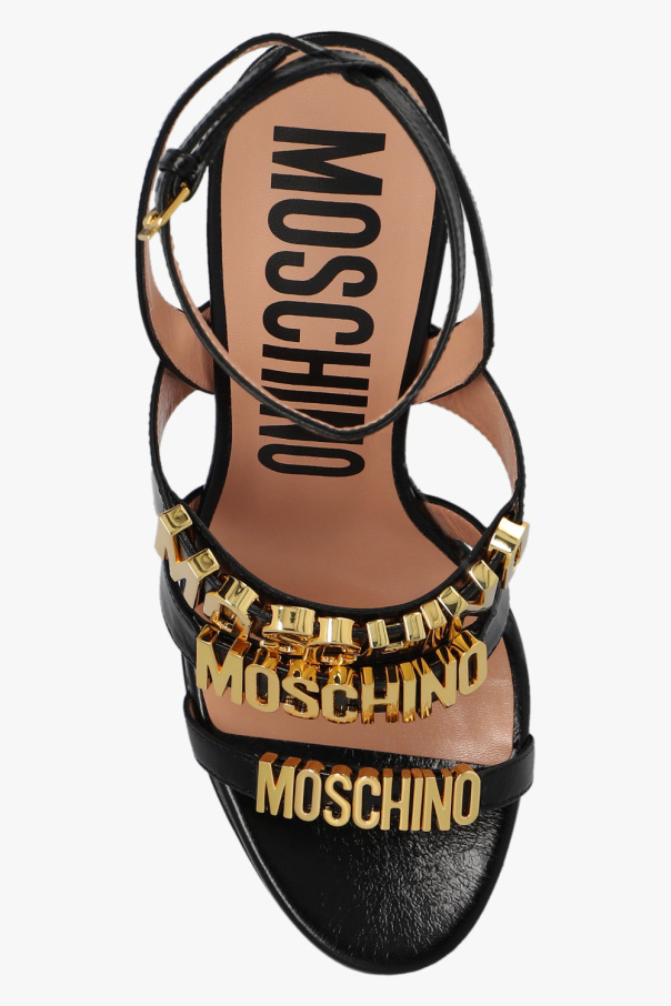シューズ・サンダルその他 MOSCHINO COUTURE Woman Heeled sandals Black MA1613CC1LMD0 Moschino Patent Leather Platform Sandals | Black | FARFETCH